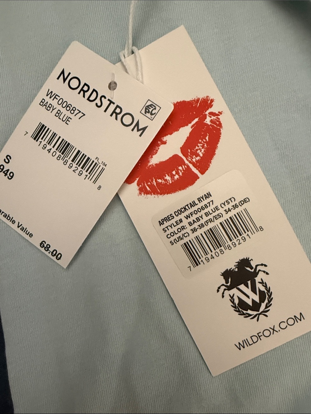 Wildfox Light Blue 'APRES SKI' Graphic Tee - Picture 3 of 8
